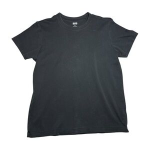 Uniqlo Black Basic Short Sleeve Shirt Size XL